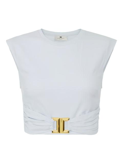 ELISABETTA FRANCHI logo cotton jersey T-shirt