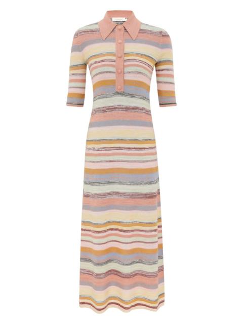 Zimmermann LUNA MOULINE POLO MIDI DRESS