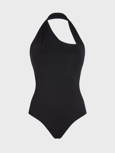 Vilebrequin WOMEN GRAPHIC NECKLINE ONE-PIECE SWIMSUIT SOLID