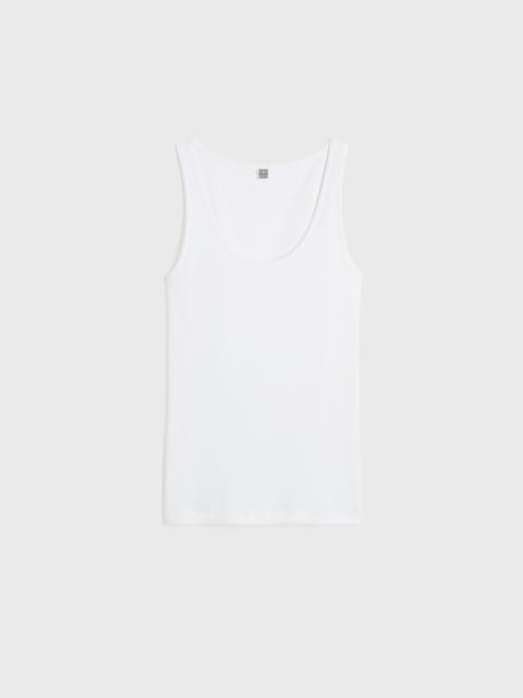 Classic rib tank white