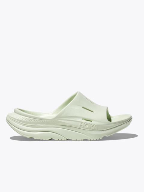 HOKA ORA Recovery Slide 3 Shoes in Sea Glass/Sea Glass