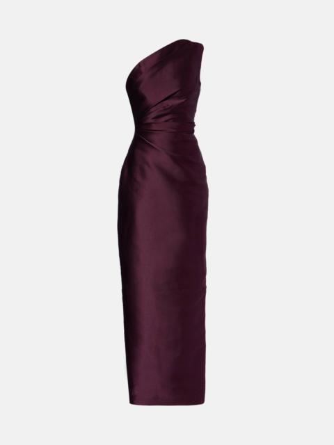 SOLACE LONDON Kira gathered twill gown