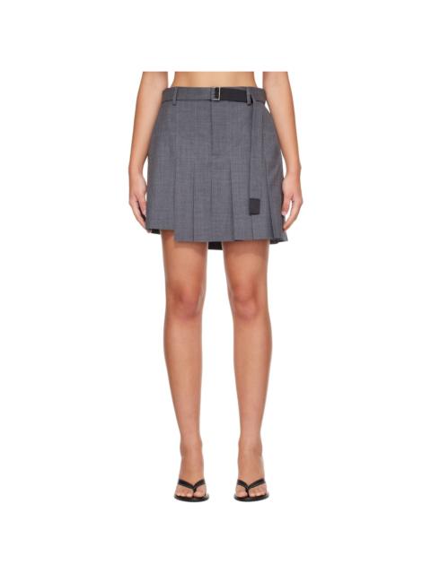 sacai Gray Suiting Skort