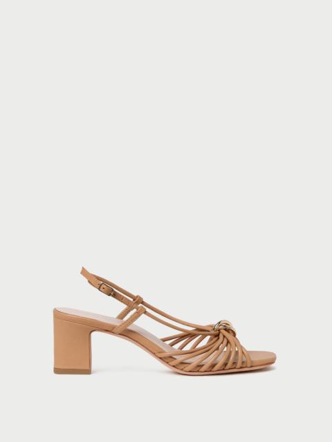 LOEFFLER RANDALL Minna Dune Leather Heeled Sandal
