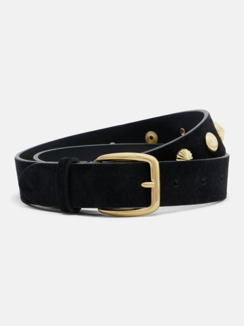 NOUR HAMMOUR Eden studded suede belt