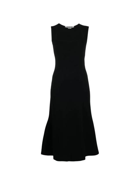 Stella McCartney square-neck sleeveless flared dress