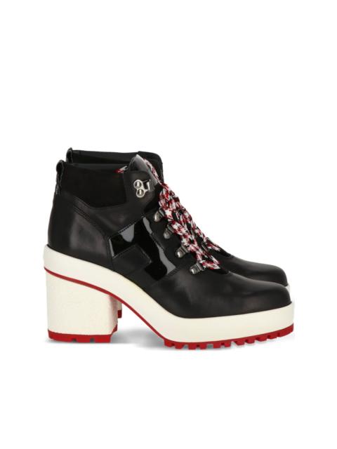 HOGAN lace-up platform ankle boots