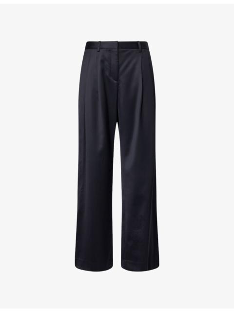 TWP Sulli Straight-Leg Stretch-Wool Trousers