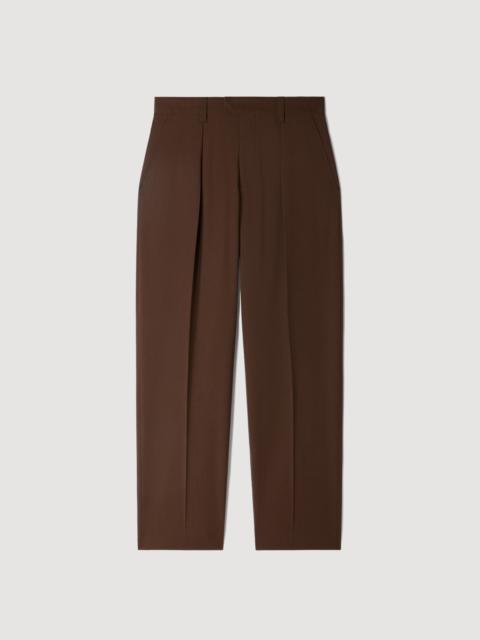 Sandro WIDE-LEG WOOL TROUSERS