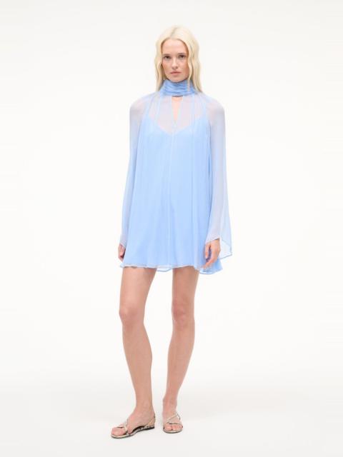 STAUD STAUD ESTHER MINI DRESS CLEAR BLUE