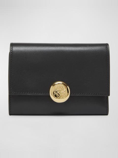Loewe Small Pebble Leather Trifold Wallet