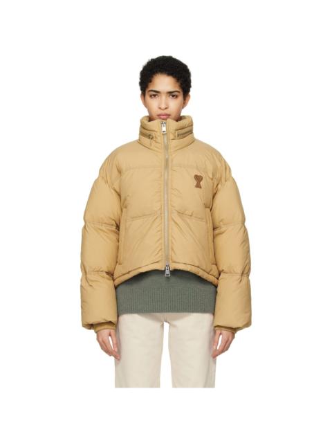 AMI Paris Tan Ami de Coeur Down Jacket