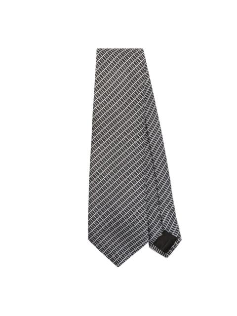 striped satin tie