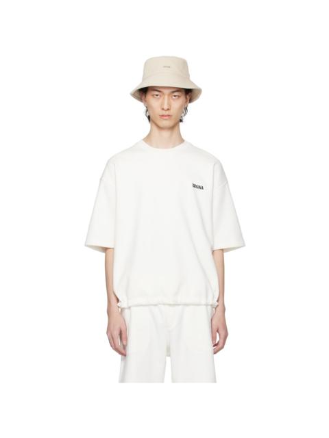 ZEGNA White Placket Sweatshirt