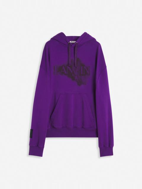LANVIN X FUTURE UNISEX BAGGY HOODIE WITH EAGLE PRINT