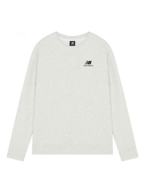 New Balance New Balance Embroidered Logo Sports Round Neck Pullover Light Grey UT21501-SAH