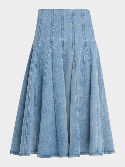 SIMKHAI Taylan Denim Midi Skirt