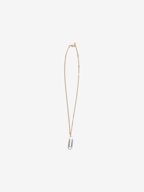 Off-White paperclip-pendant necklace