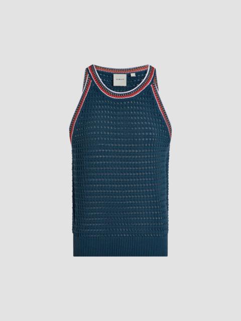 VARLEY Women's Aberg Knit Cotton Halter Top - Heron Blue