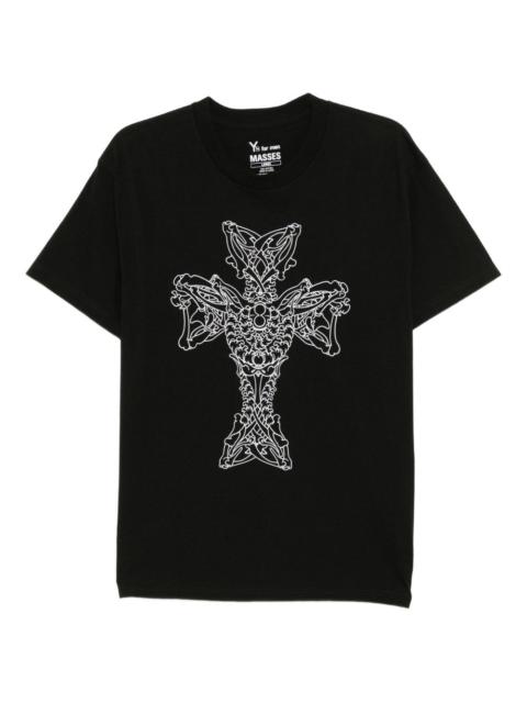 Yohji Yamamoto Y's for men × MASSES cotton printed T-shirt