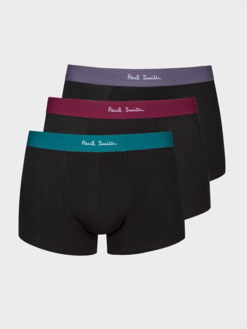 Paul Smith Contrast Waistband Boxer Briefs Three Pack