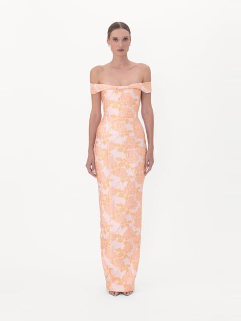 SAU LEE JOANNA JACQUARD GOWN