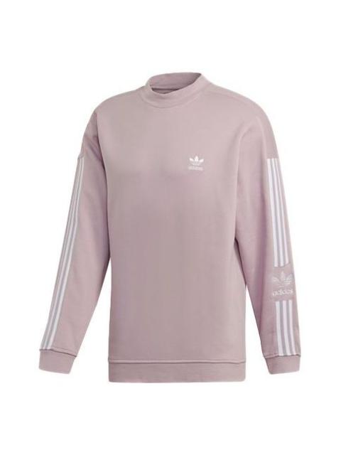 adidas adidas originals Casual Sports Round Neck Pullover Pink Purple Gray ED6123