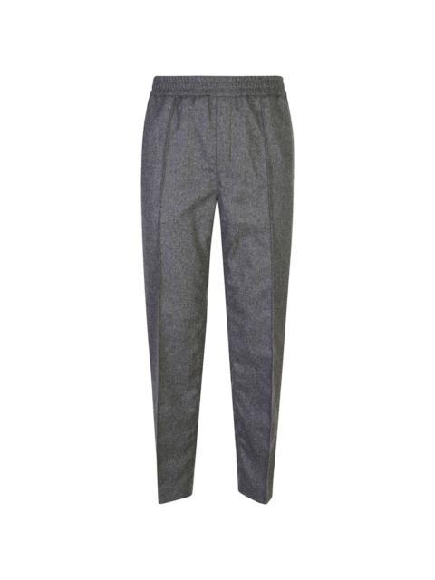 tapered-leg trousers