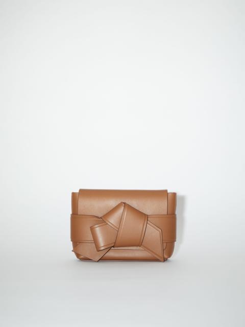 Musubi mini crossbody bag - Camel brown