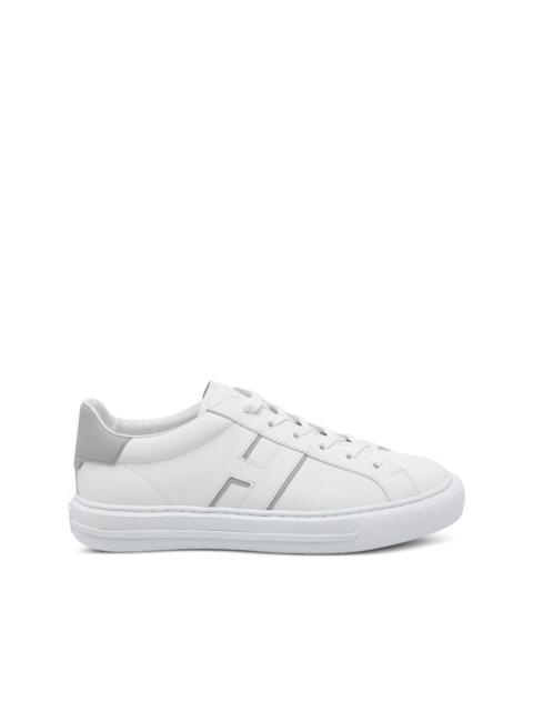 HOGAN lateral logo round toe trainers