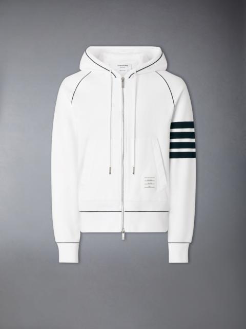 Thom Browne LOOPBACK 4-BAR ZIP UP HOODIE