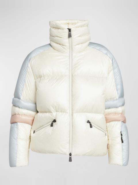 Mismi Colorblock Puffer Bomber Jacket