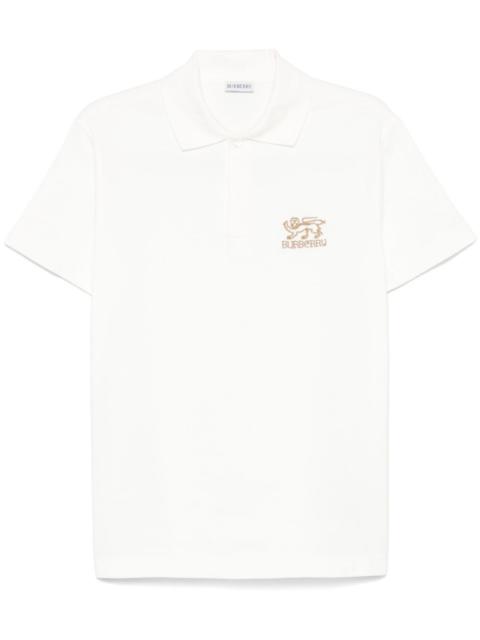 Burberry logo-embroidered polo shirt