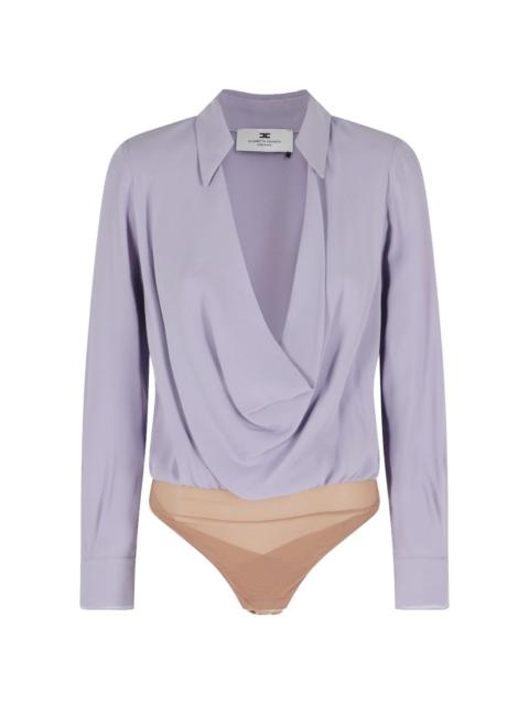 ELISABETTA FRANCHI draped bodysuit