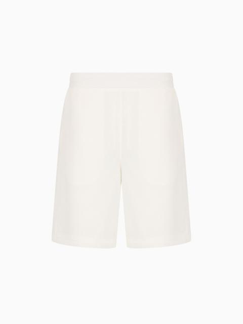 GIORGIO ARMANI Stretch-jersey Bermuda shorts