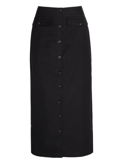Reformation button-up skirt