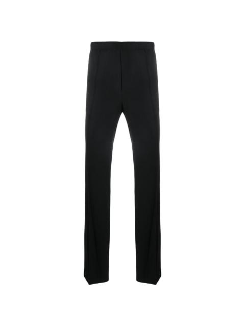 pull-on straight-leg trousers