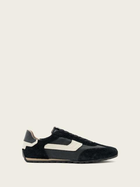 ALLSAINTS LIAM SUEDE HEX LOW TOP SNEAKERS
