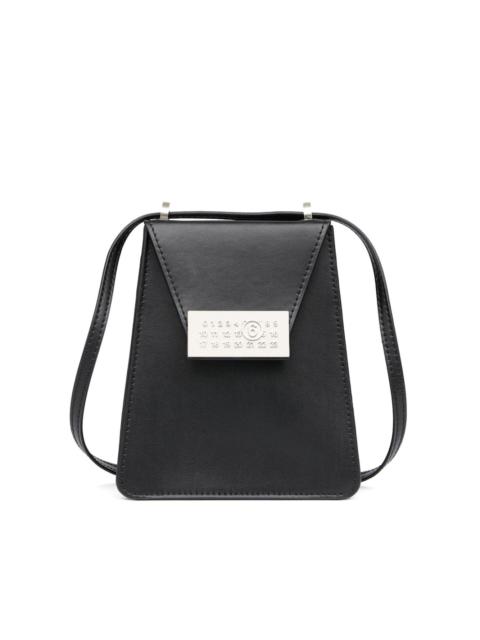Numbers vertical leather mini bag