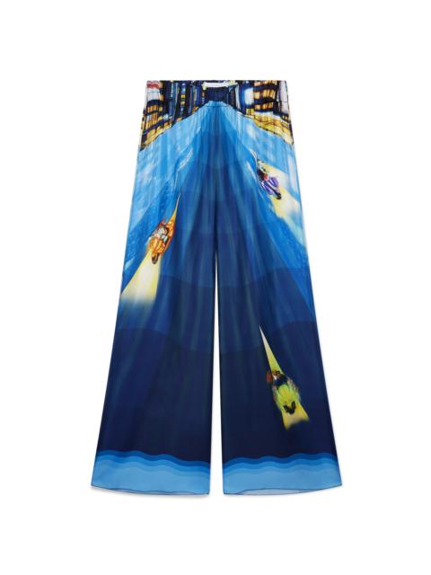 CASABLANCA Tokyo Nights Silk Trousers