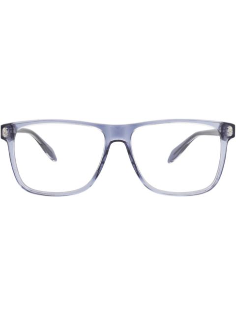 Alexander McQueen Alexander McQueen Square-Frame Acetate Optical Frames Blue Blue Transparent (AM0247O-30008655-004)