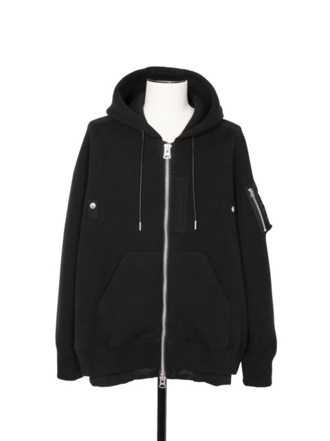 sacai Sponge Sweat x Nylon Twill Hoodie