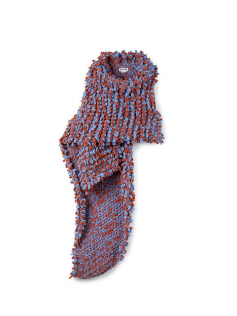 SUNNEI CINIGLIA CROP TOP / azure & coral