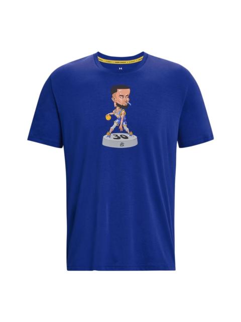 Under Armour Under Armour Curry Bobble Head Basketball T-shirt 'Royal Blue' 1379859-400