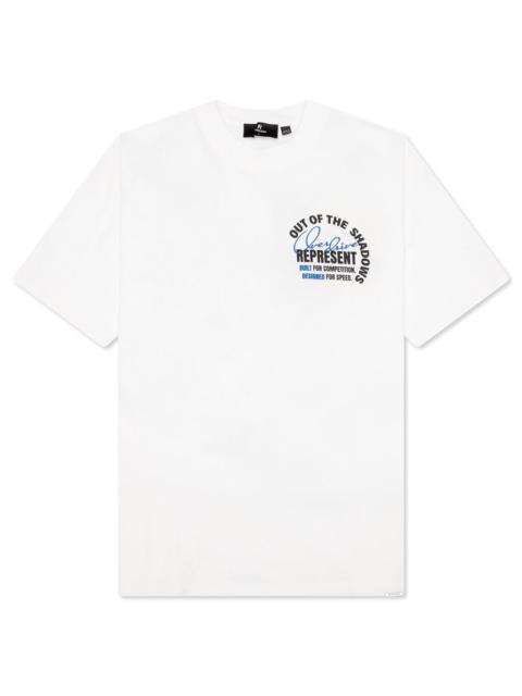 REPRESENT OUT OF THE SHADOWS T-SHIRT - FLAT WHITE