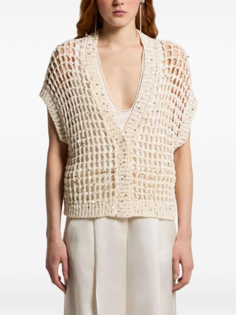 PESERICO open-knit cardigan