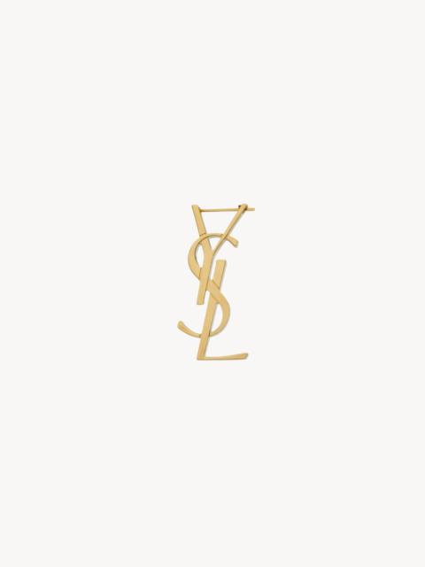 SAINT LAURENT CASSANDRE SINGLE EARRING IN METAL