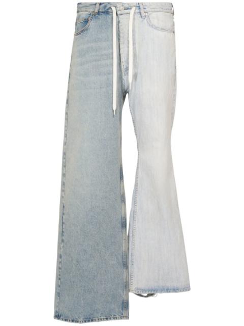 BALENCIAGA Fifty-Fifty patchwork denim jeans