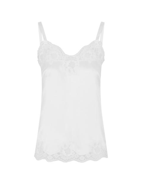 Dolce & Gabbana Satin lingerie top with lace