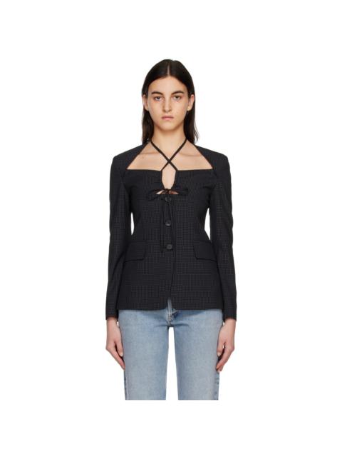 JKOO Black Cutout Blazer